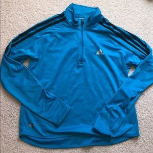 Blue Adidas Quarter Zip Up